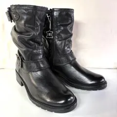 【ブーツは絶対『新品本革』が最高！】ワンランク上の『本革エンジニア』24cm