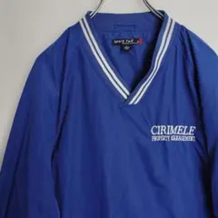 sport-tek ナイロンジャケット プルオーバー ラグラン ブルー メンズL