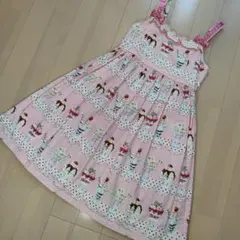 本日限定価格シャーリーテンプル プチショコラトリー柄JSK ピンク 130