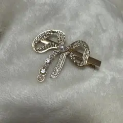 ゴールドリボンヘアピン