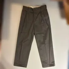 ワコマリアDOUBLE PLEATED CHINO TROUSERS グレー　Mのサムネイル