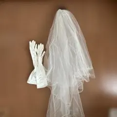 ホワイトサテンロンググローブ