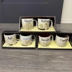 海外　スターバックス デミタスカップ ６個セット【ベトナム　インドネシア　タイ】