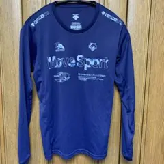 DESCENTE Move Sport 長袖Tシャツ ネイビー