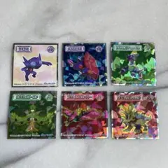 ポケモン ウエハースチョコ コレクターズシール 6枚セット　六英雄・テラパゴス他