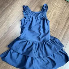 デビロック ネイビー フリル付き水着 130