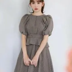 Herlipto Portofino Belted Check Dress Ｓ Her lip to Portofino Belted Check Dres S - メルカリ
