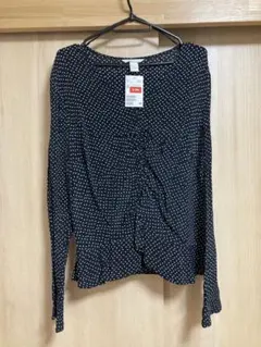 H&M トップス　長袖　ドット柄　水玉