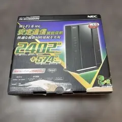 NEC PA-WX7800T8 無線LANルータ 動作確認済　シール痕あり NEC PA-WX7800T8 無線LANルータ 動作確認済 シール痕あり - メルカリ