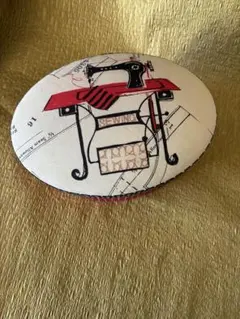 小物入れ　カルトナージュ　/楕円形