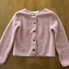 【美品】130cm H&M ボアジャケット ピンク