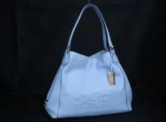 COACH ライトブルー ショルダーバッグ