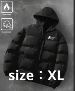 メンズダウンジャケットくブラック＞