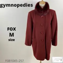 訳あり gymnopedies フォックスファー付 チェスターコート カシミヤ混
