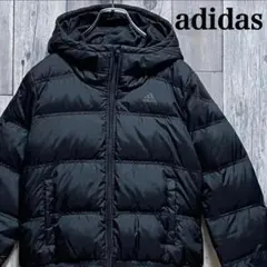 アディダス　adidas ダウン　ジャケット　フード付き　ジップアップ　OT