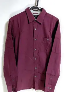 BANANA REPUBLIC バーガンディ 長袖シャツ M