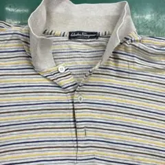 Salvatore Ferragamo ストライプポロシャツ