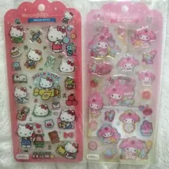正規品 ドロップジェリーシール ハローキティ・マイメロディ2枚セット