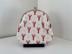 手作りがま口大きめ・ロブスター