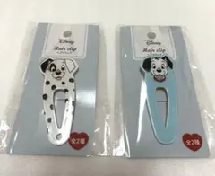 セリア　ディズニー　101匹わんちゃん　ヘアクリップ　2種セット