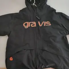 gravis フード付き黒ピステ