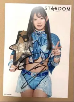 女子プロレス スターダム 直筆サイン入りポートレート 天咲光由