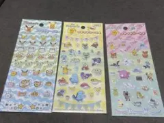 【新品未使用】Seria ポケモン プチプチシール 3点セット