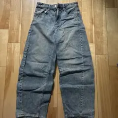 GU ワイドシルエット デニムパンツ Sサイズ