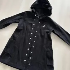 agnes ENFANT ブラック フーディーロングカーディガン6歳用