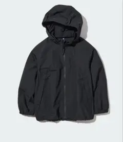 ユニクロPOCKETABLE ナイロンジャケット 150黒