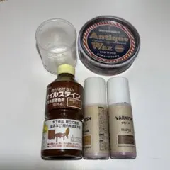 木工用塗料セット オイルステイン アンティークワックス 水性ニス