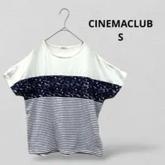 CINEMACLUB シネマクラブ　レディースTシャツ ボーダー　レースのサムネイル