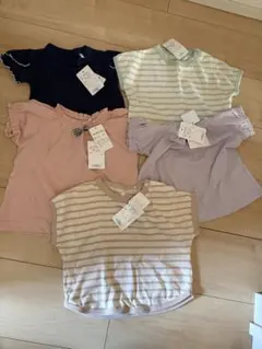 ベビー服 Tシャツ 5点セット新品タグ付き未使用　保育園　60〜80cm