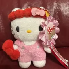 ＵＳＪ　ハローキティ ロゼッタ付きぬいぐるみキーホルダー