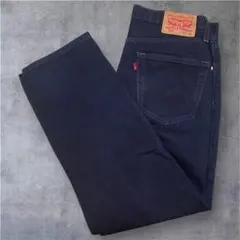 【W32 L30】Levi’s 550 ブラックデニム ジーンズ 黒 リーバイス