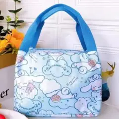 シナモロール ランチバッグ 水色 保温・保冷機能付き