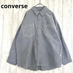 コンバース トウキョウ スターパッチ シャツ【M】オーバーサイズ 男女兼用