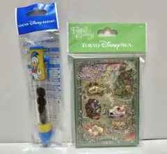 ディズニー ドナルドボールペン ティンカーベルメモ帳 2点セット