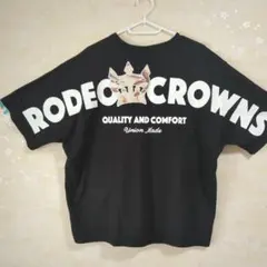 RODEO CROWNS ブラック Tシャツ
