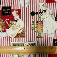 スノーマンベーカリー柄105cm Quilting Treasures
