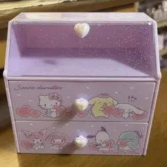 【非売品】サンリオ　スマイル景品　小物入れ(キャラクターミックス) パープル