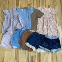 まとめ売り‼️春夏キッズ服　9点セット T シャツ　ハーフパンツ 120 130