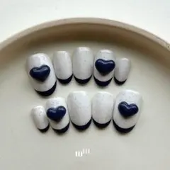 mmnail ハートネイル 韓国ネイルチップ ネイルチップオーダー 量産型