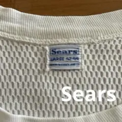 【60s Sears】メッシュ Tシャツ 42-44 オフホワイト
