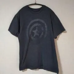 マーベル【M相当】Tシャツ クルーネック ロゴ 黒 デイリーのサムネイル