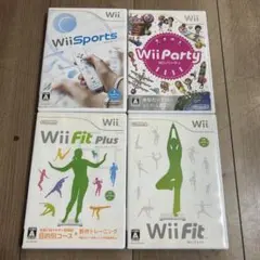 任天堂　Wii ソフト　Wiiパーティ　Wiiスポーツ　Wii フィット　4本
