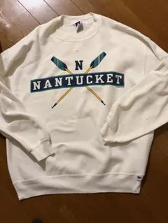 90s USA製 ラッセルアスレティック スウェット XL 前V ナンタケット