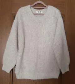 C.O.L.Z.A フワフワニット 長袖ライトベージュ