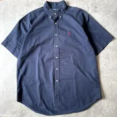 RALPH LAUREN リネン100% 半袖シャツ BD ネイビー XL - メルカリ
