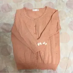 PRIME PATTERN 七分袖カーディガン ピンクのサムネイル